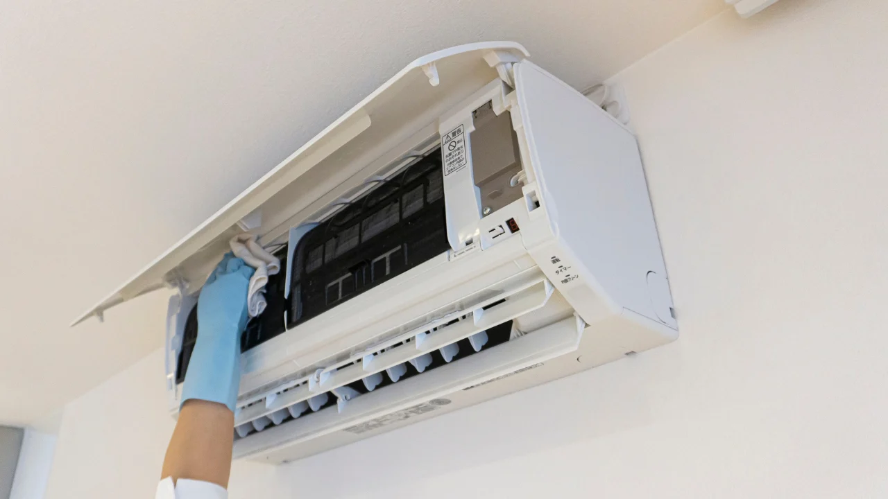 냉난방기 필터 분해 세척